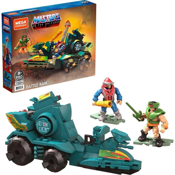 MEGA CONSTRUX MASTERS OF THE UNIVERSE BATTLE RAM TRI-KLOPS MEKANECK AGE 8+ GWY75 - Picture 1 of 5